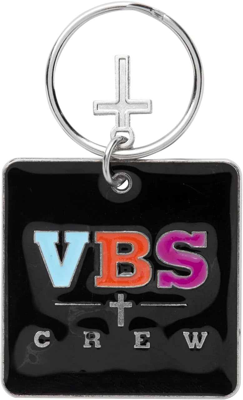 image:imageFun Express 1 12 VBS Crew Metal Keychains with Cross Charm VBS 2026 12 Pc