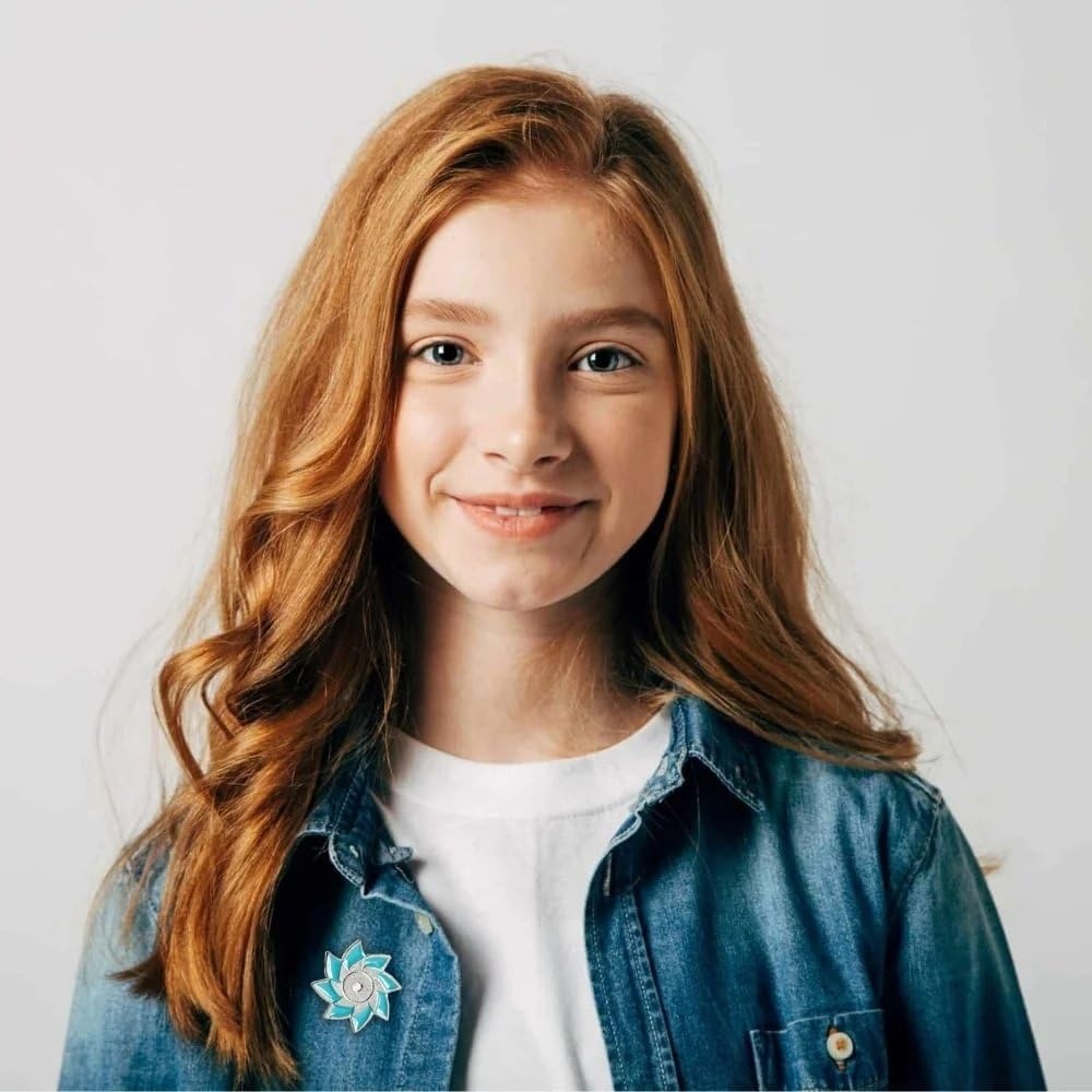 image:imageFun Express Child Abuse Awareness Pinwheel Pin on Card Support amp Raise Awareness for Child Abuse Prevention Thoughtful Pin amp Card Sets for Fundraisers amp Advocacy 12 Pieces