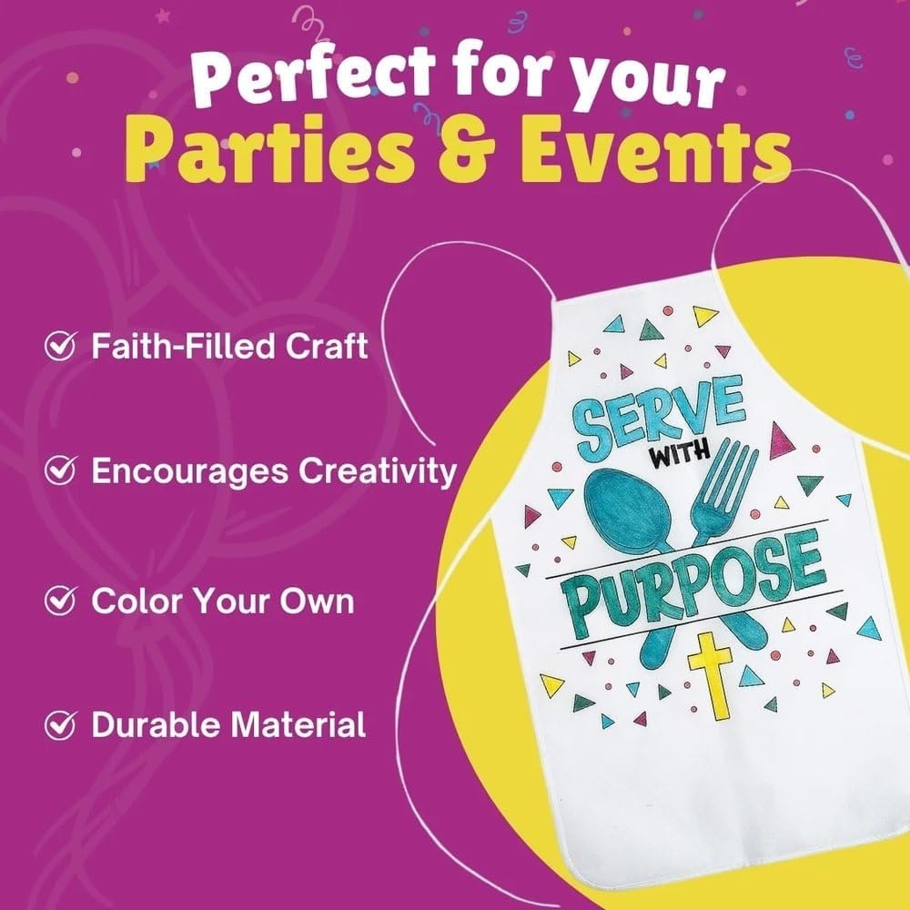 image:imageFun Express Color Your Own Food Truck VBS Aprons VBS Vacation Bible School SuppliesDecor 12 Pieces