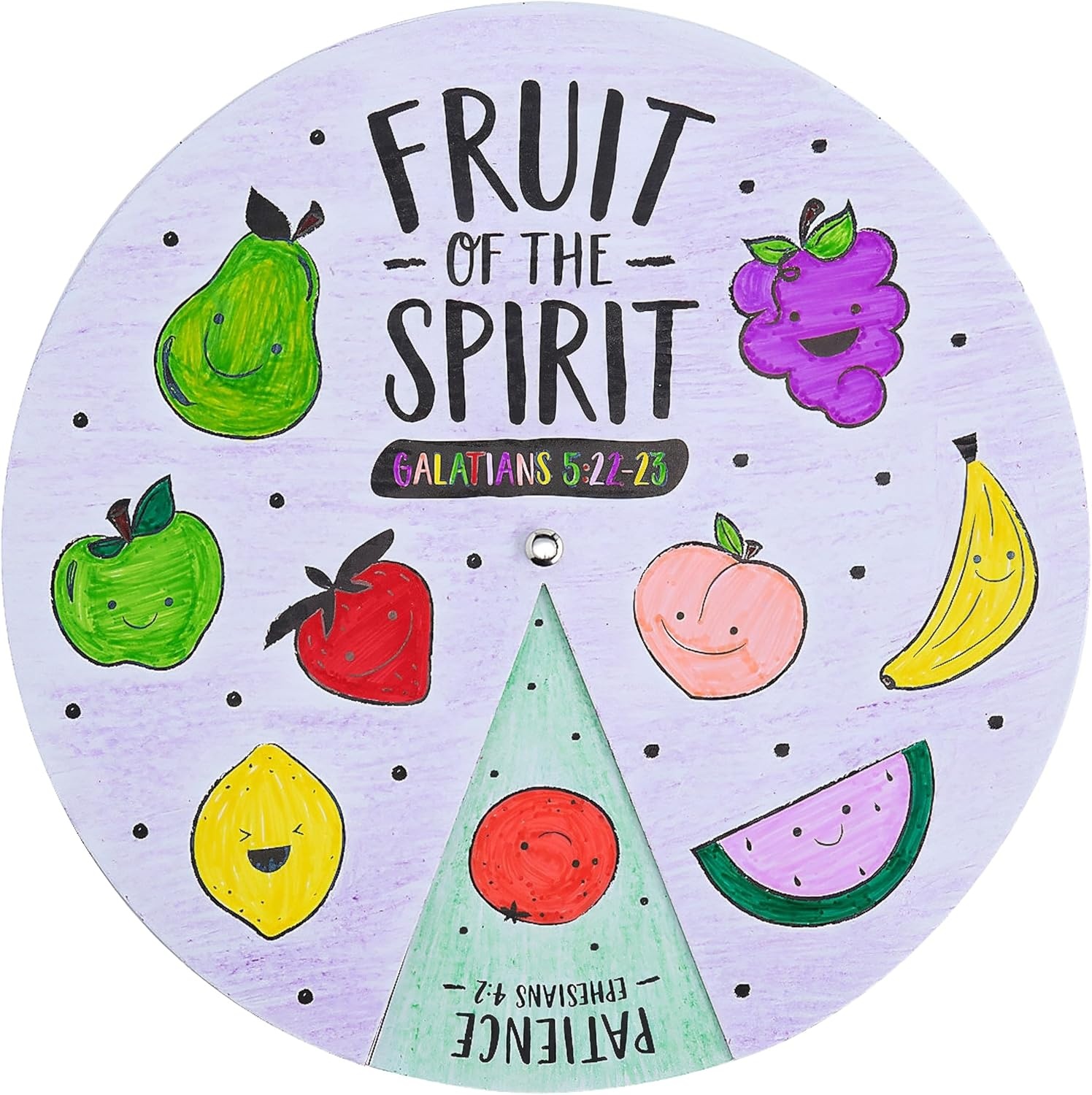 image:imageFun Express Fruit of The Spirit Coloring Wheel Makes 12 DIY Religious Craft for Kids