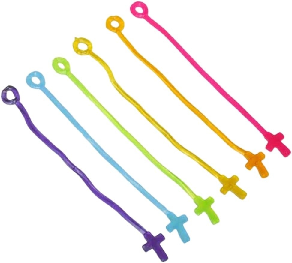 image:imageFun Express Glow in The Dark Sticky Cross 6 Dz Value Toys Sticky amp Stretch Toys VBS 2026 Vacation Bible School SuppliesDecor 72 Pieces