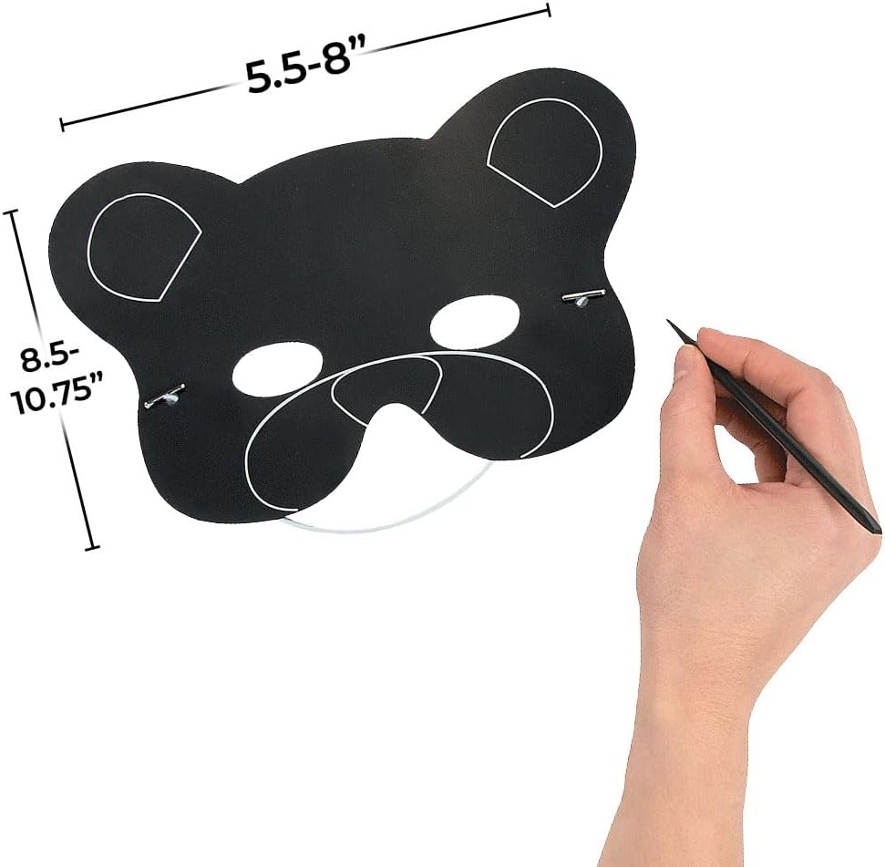 image:imageFun Express Magic Scratch Paper Animal Masks Scratch Art Crafts for Kids and Fun Home Activities VBS Vacation Bible School SuppliesDecor