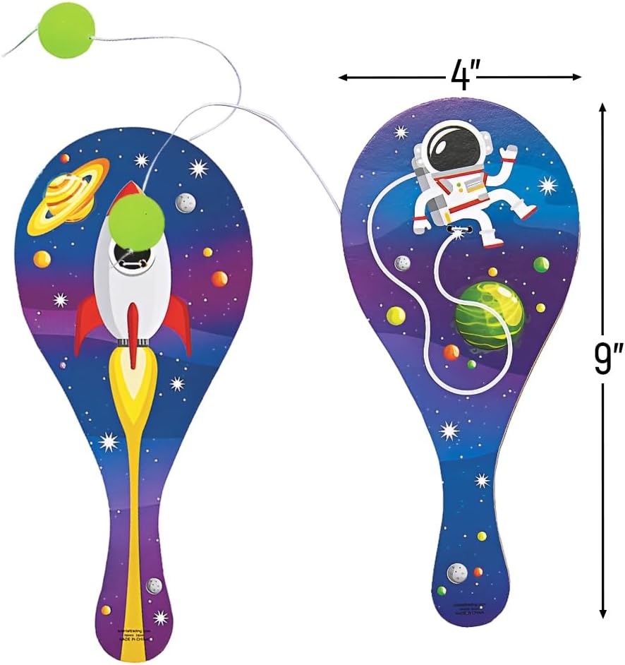 image:imageFun Express Space Paddleball Games with GID Ball Toys VBS Vacation Bible School SuppliesDecor 12 Pieces