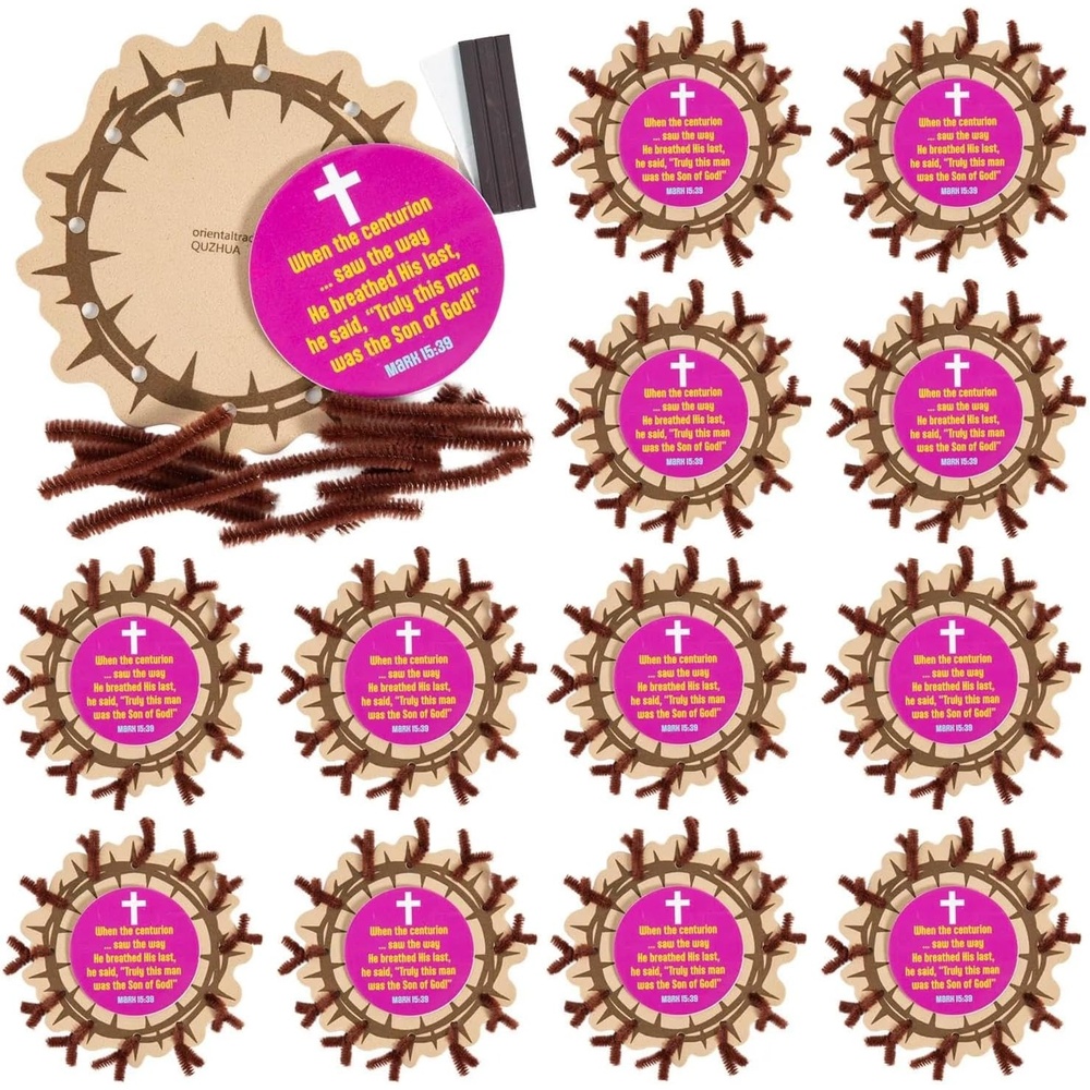image:imageFun Express 4 12 x 4 12 Jesus Is the Light VBS 2026 Crown of Thorns Magnet Craft Kit Makes 12