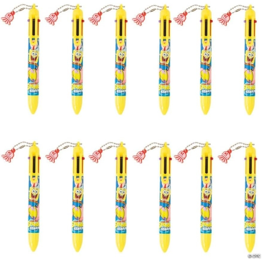 image:imageFun Express 5 12 Spongebob Squarepants Character Plastic Shuttle Pens with Charm  12 Pieces
