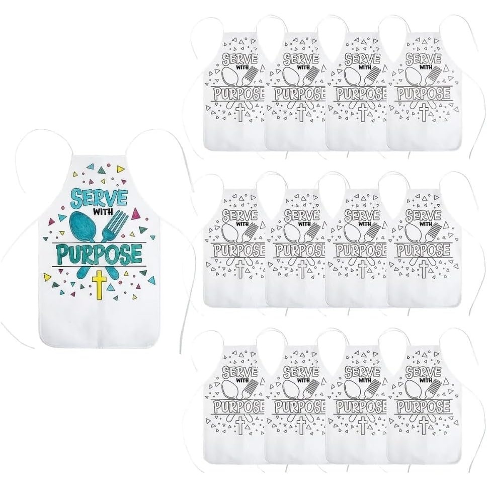 image:imageFun Express Color Your Own Food Truck VBS Aprons VBS Vacation Bible School SuppliesDecor 12 Pieces