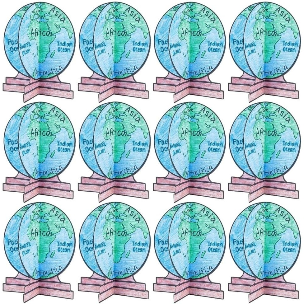 image:imageFun Express Cyo Globe Craft Kit VBS 2026 Vacation Bible School SuppliesDecor 12 Pieces Educational and Learning Activities for Kids