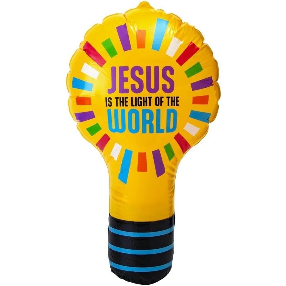 image:imageFun Express Jesus is the Light VBS Inflatable Vinyl Lightbulbs Set 3 Pc