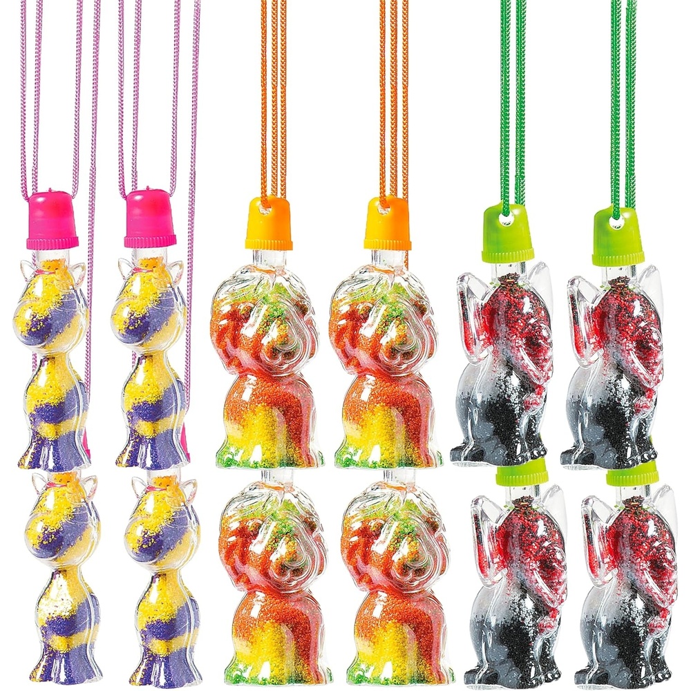 image:imageFun Express Safari Sand Art Bottle Necklaces VBS Vacation Bible School SuppliesDecor Crafts for Kids and Fun Home Activities