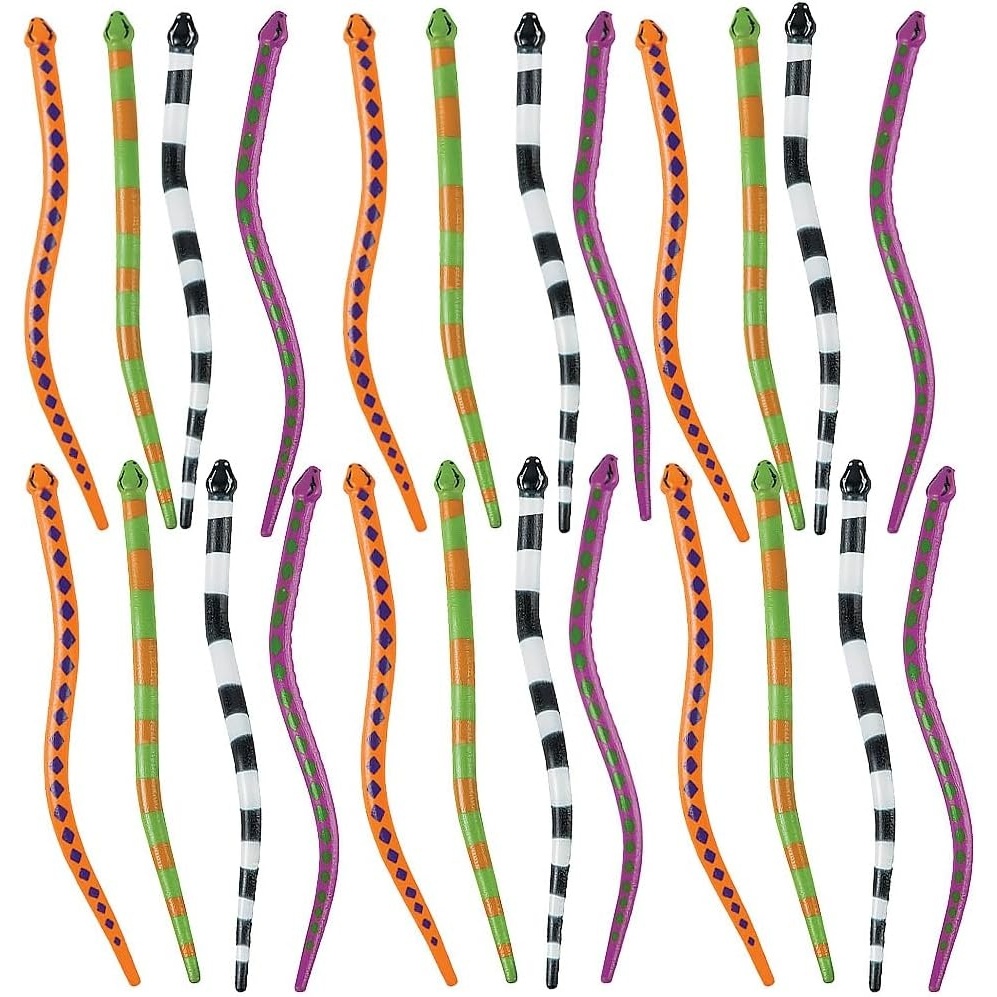 image:imageFun Express Snake Bendables Set of 24 Variety of Designs and Colors VBS Vacation Bible School SuppliesDecor