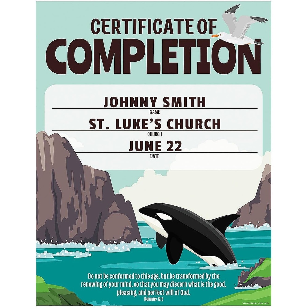 image:imageRocky Beach VBS Certificates of Completion 25 Piece Vacation Bible School 2024