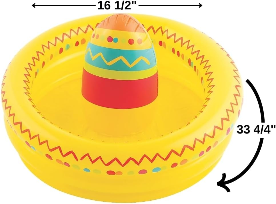 image:imageFiesta Inflatable Sombrero Cooler Cinco De Mayo Party Supplies