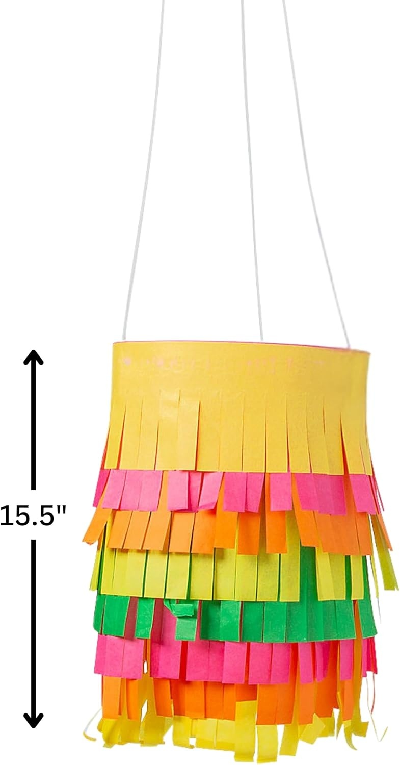 image:imageFun Express 15 12 Fiesta Fringe Hanging Paper Lanterns Multicolor Pack of 6 Unique amp EyeCatching Perfect for Parties amp Celebrations