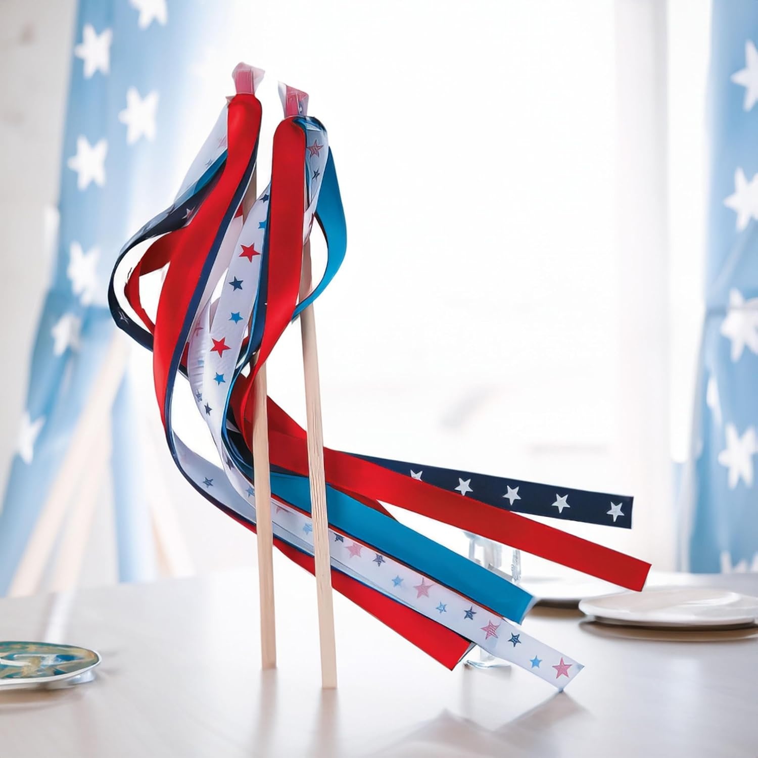 image:imageFun Express Fourth of July Parade Wands for Fourth of July Apparel Accessories Costume Accessories Bulk Accessories Fourth of July 24 Pieces