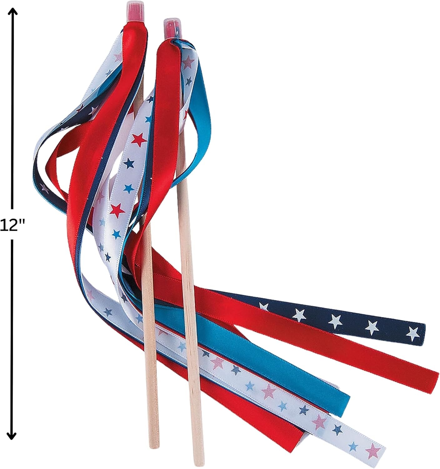 image:imageFun Express Fourth of July Parade Wands for Fourth of July Apparel Accessories Costume Accessories Bulk Accessories Fourth of July 24 Pieces