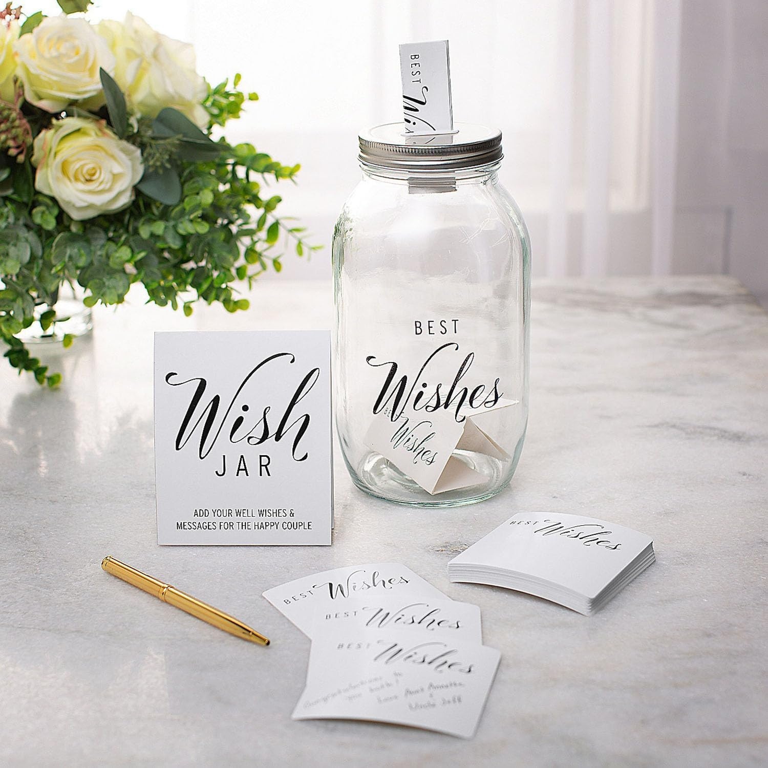 image:imageFun Express Best Wishes Guest Book Jar Set 102 Piece