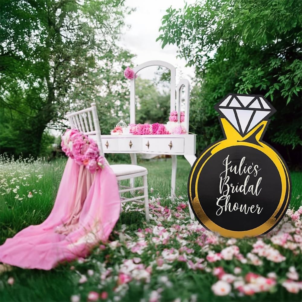 image:imageFun Express Diamond Ring Cardboard Decoration Sparkling Party Decor for Engagement Parties Bridal Showers Weddings Anniversaries and Special Celebrations Glamorous Event Accent 1 Piece