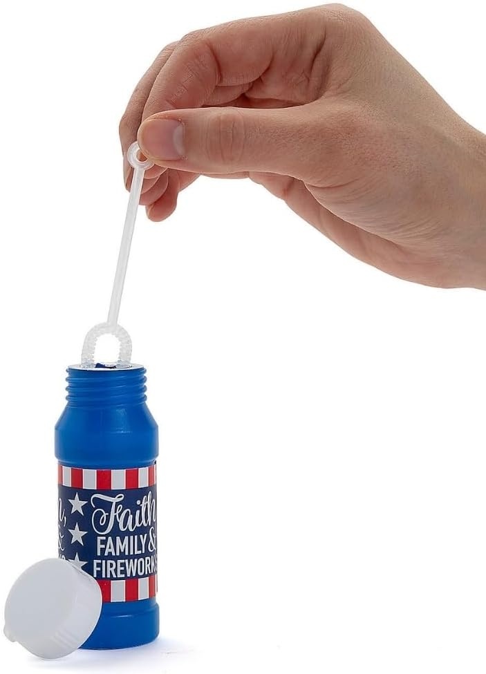 image:imageFun Express One Nation Under God Bubble Bottles 12 Pieces