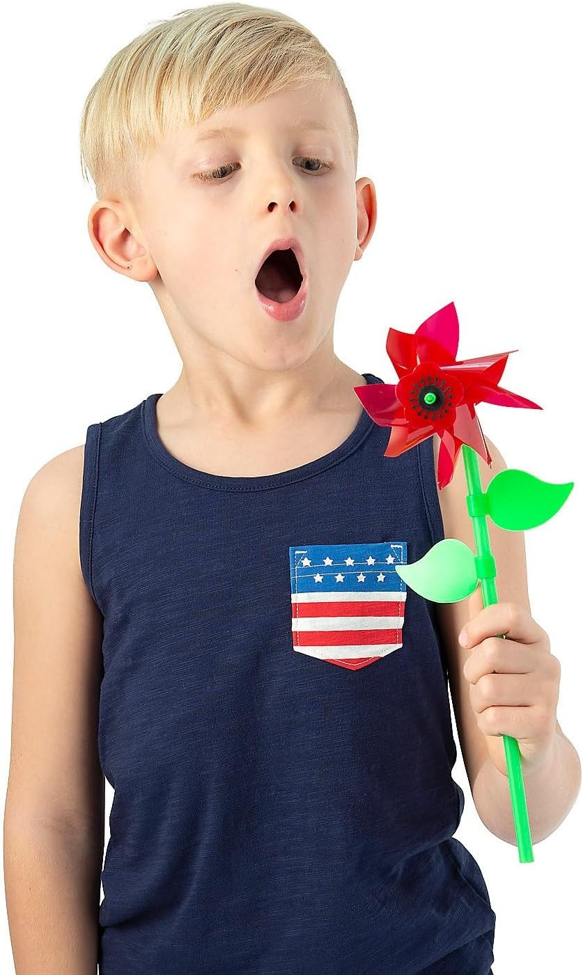 image:imageFun Express Patriotic Poppy Remembrance Pinwheels 36 Piece