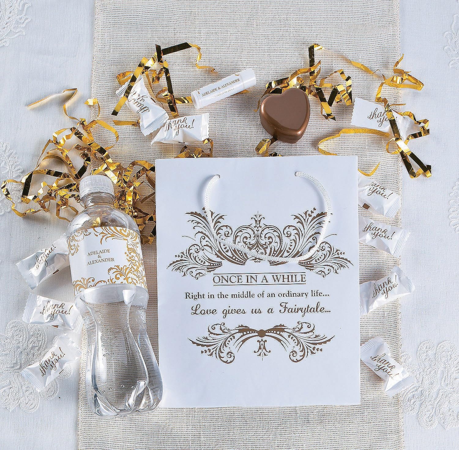 image:imageFun Express Thank You Mints Individually Wrapped Bulk 108 Count Premium Butter Mints for Wedding Favors Bridal Shower Gifts amp Party Favors Gold Script Design for Guests Pack of 2Mint