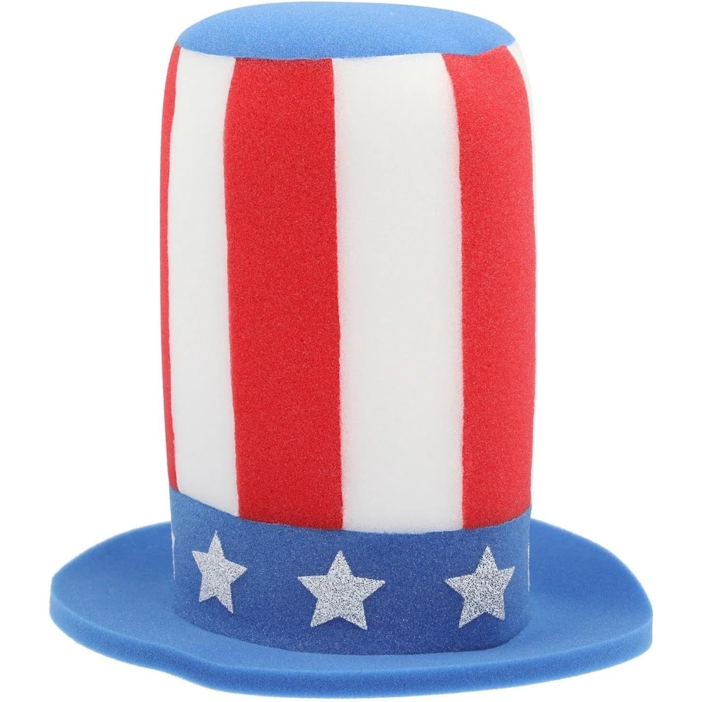 image:imageFun Express 12 USA Top Hat Fourth of July Uncle Sam Hat with American Flag Stars amp Its a great way to show your patriotic pride at parades fireworks shows and Independence Day celebrations