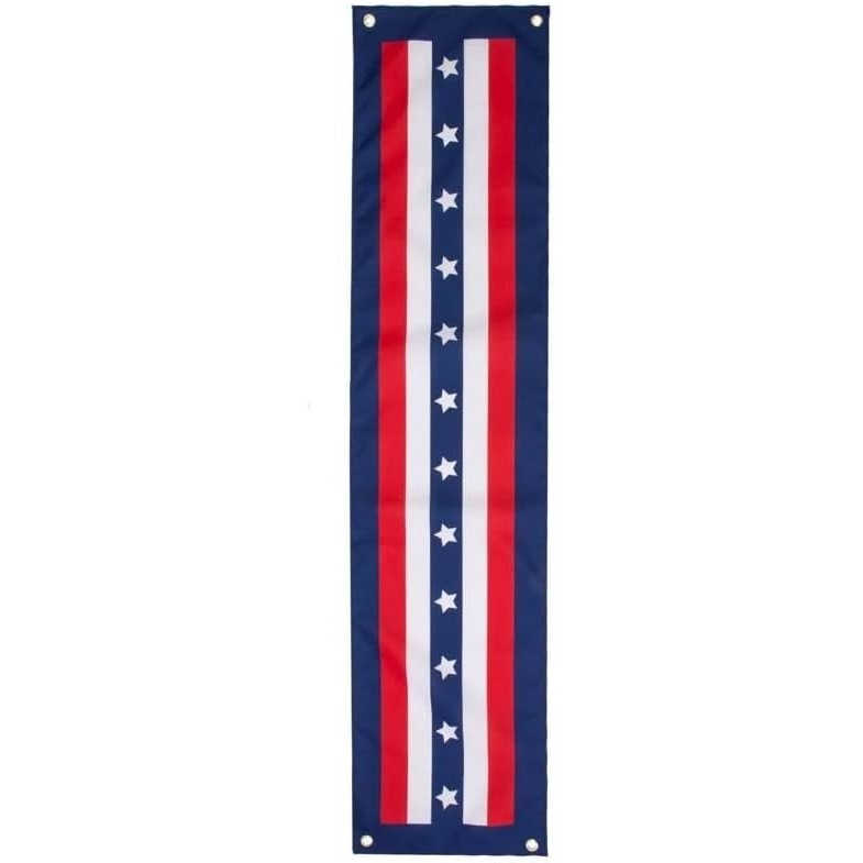 image:imageFun Express 4th of July decorations outdoor 14 x 5ft patriotic bunting flags outdoor red white and blue decorations memorial day decorations americana decor stars and stripes pillar bunting