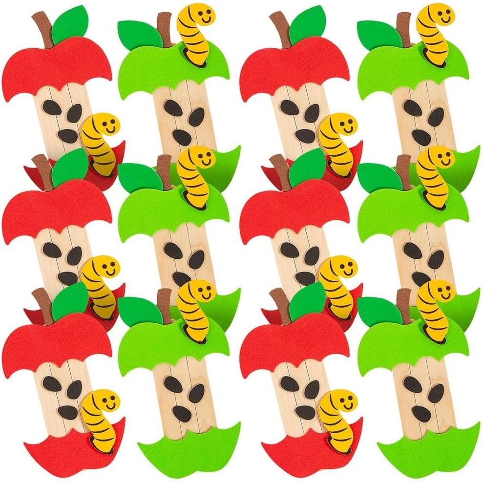 image:imageFun Express Apple Core Craft Stick Magnet Craft Kit  Craft Kits  12 Pieces