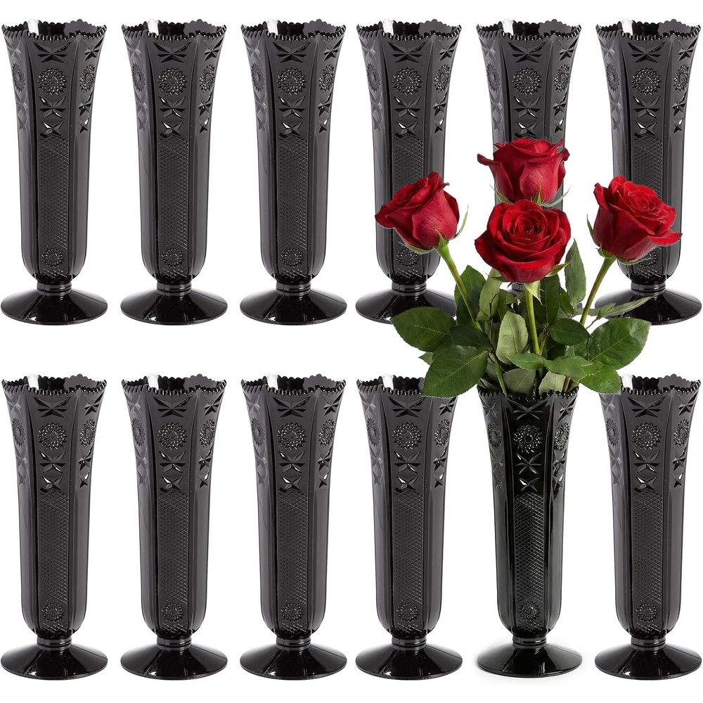 image:imageFun Express Black Bud Vases 12 Pc