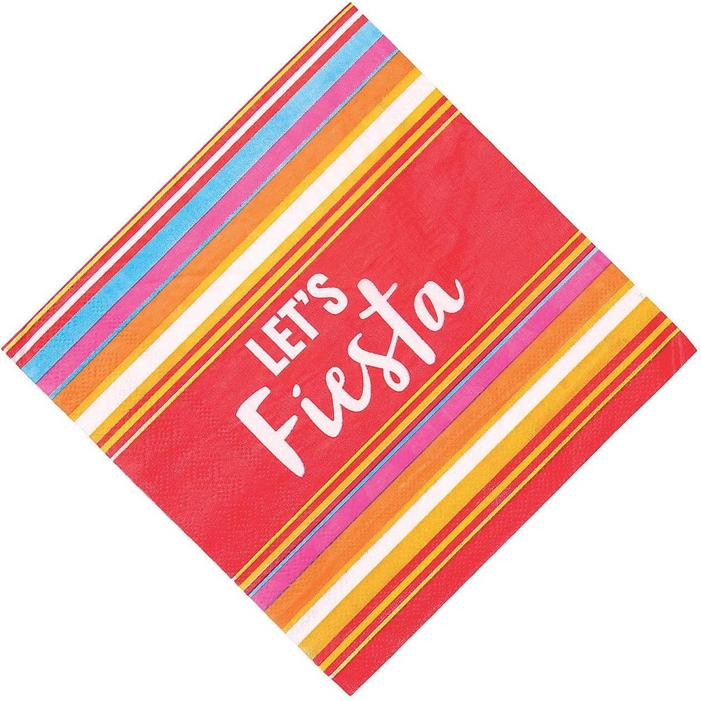 image:imageFun Express Lets Fiesta Lunch Napkin  Party Supplies  16 Pieces