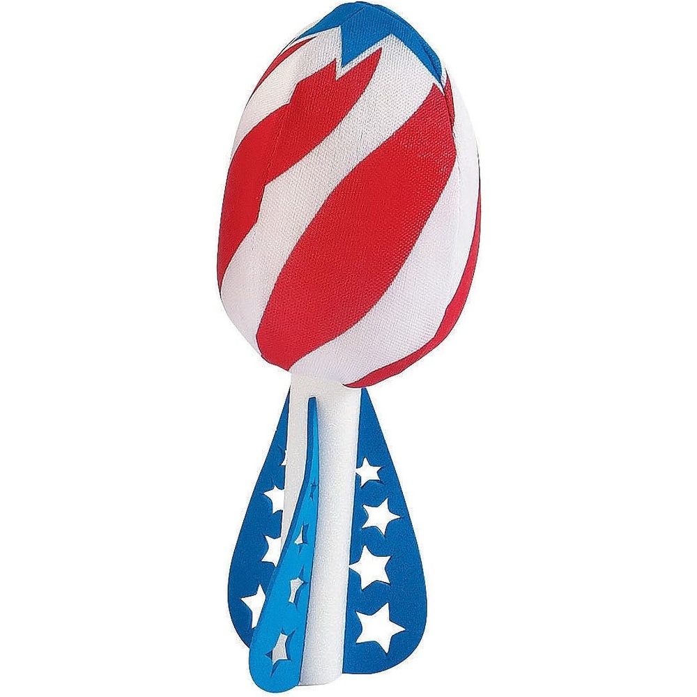image:imageFun Express Patriotic Rocket Soaker Ball 1 pc for Fourth of July Toys Active Play Water Toys Fourth of July 1 Piece