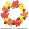 Smile Face Leaves Wreath Craft Kit – Crafts for Kids and Fun Home Activities