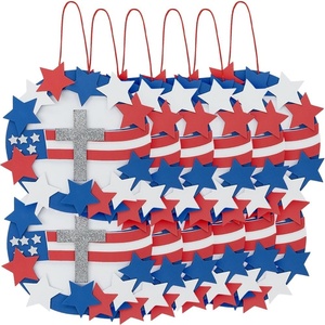 Religious Patriotic Wreath Craft Kit – Makes 12