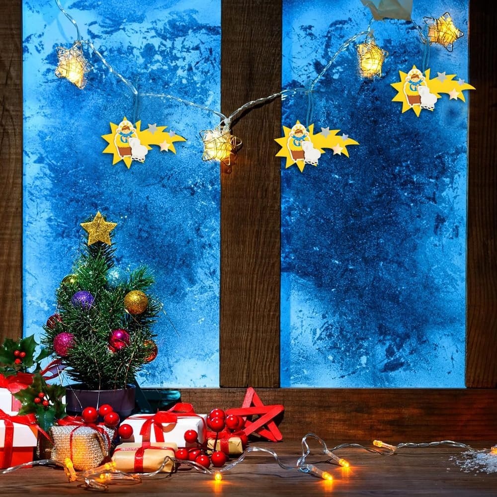 image:imageFun Express Baby Jesus amp Star Ornament Craft Kit 4 x 3 12 Sets Multicolor Foam amp Iridescent Foil Decorations For Christmas
