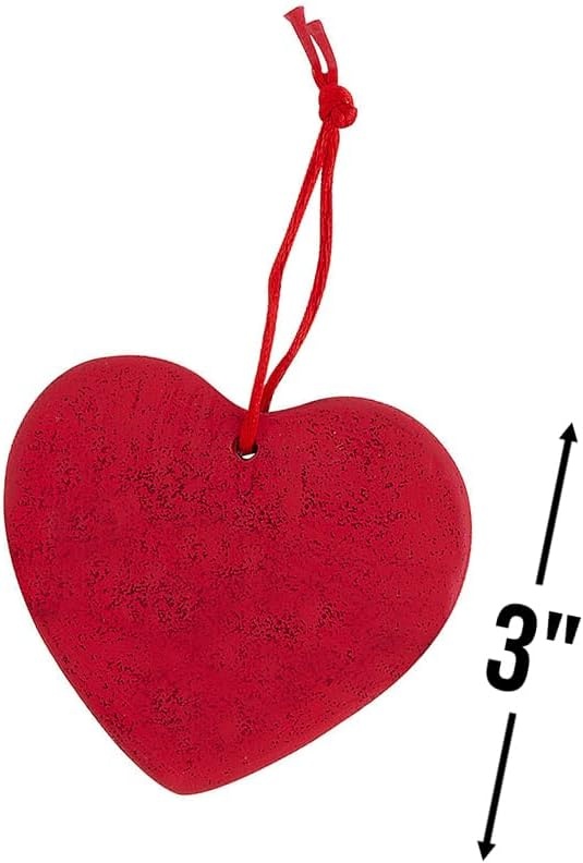 image:imageFun Express DIY Ceramic Heart Ornaments 12 Pieces
