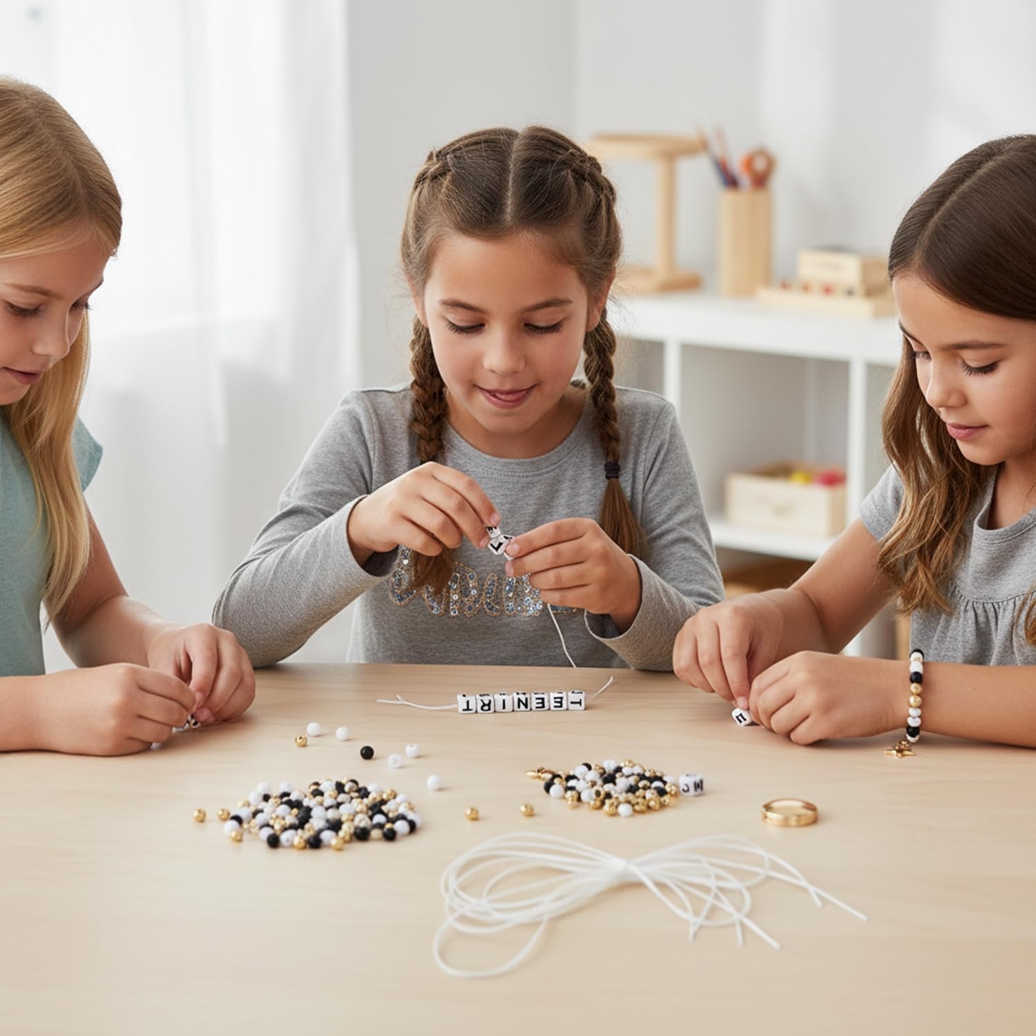 image:imageFun Express Follow The Star Beaded Bracelet Craft Kit 6 Sets Perfect Sunday School amp Christmas Church Activities for Kids