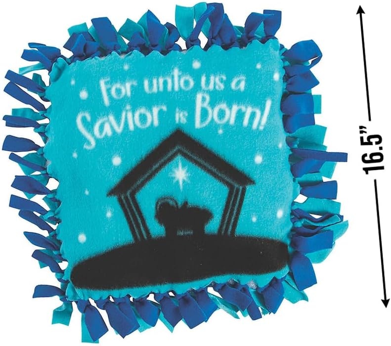image:imageFun Express Nativity Silhouette Fleece Pillow Craft Kit Makes 6 Religious Crafts for KidsNativity Silhouette