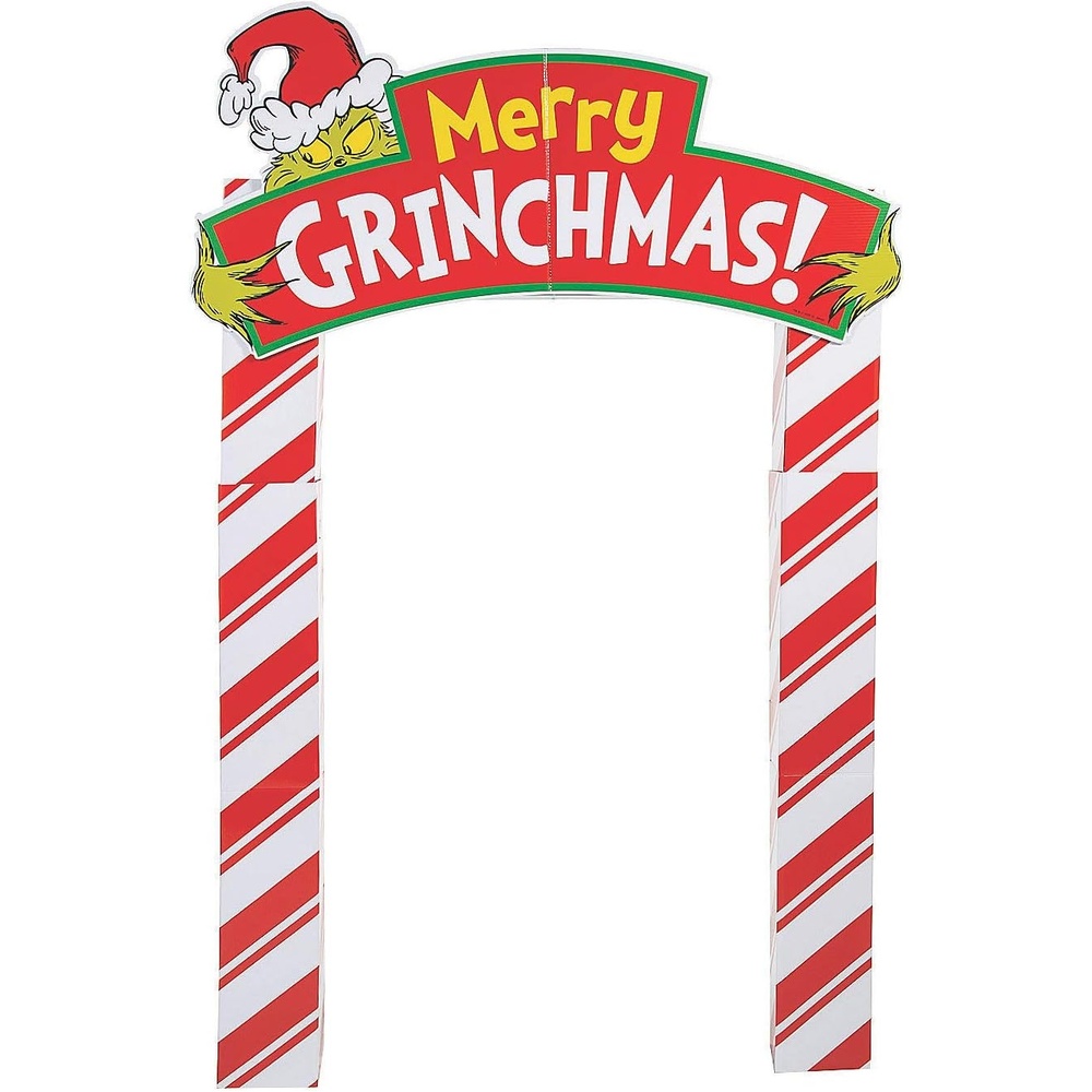 image:image6 Ft Dr Seuss The Grinch Merry Grinchmas Archway Cardboard StandUp