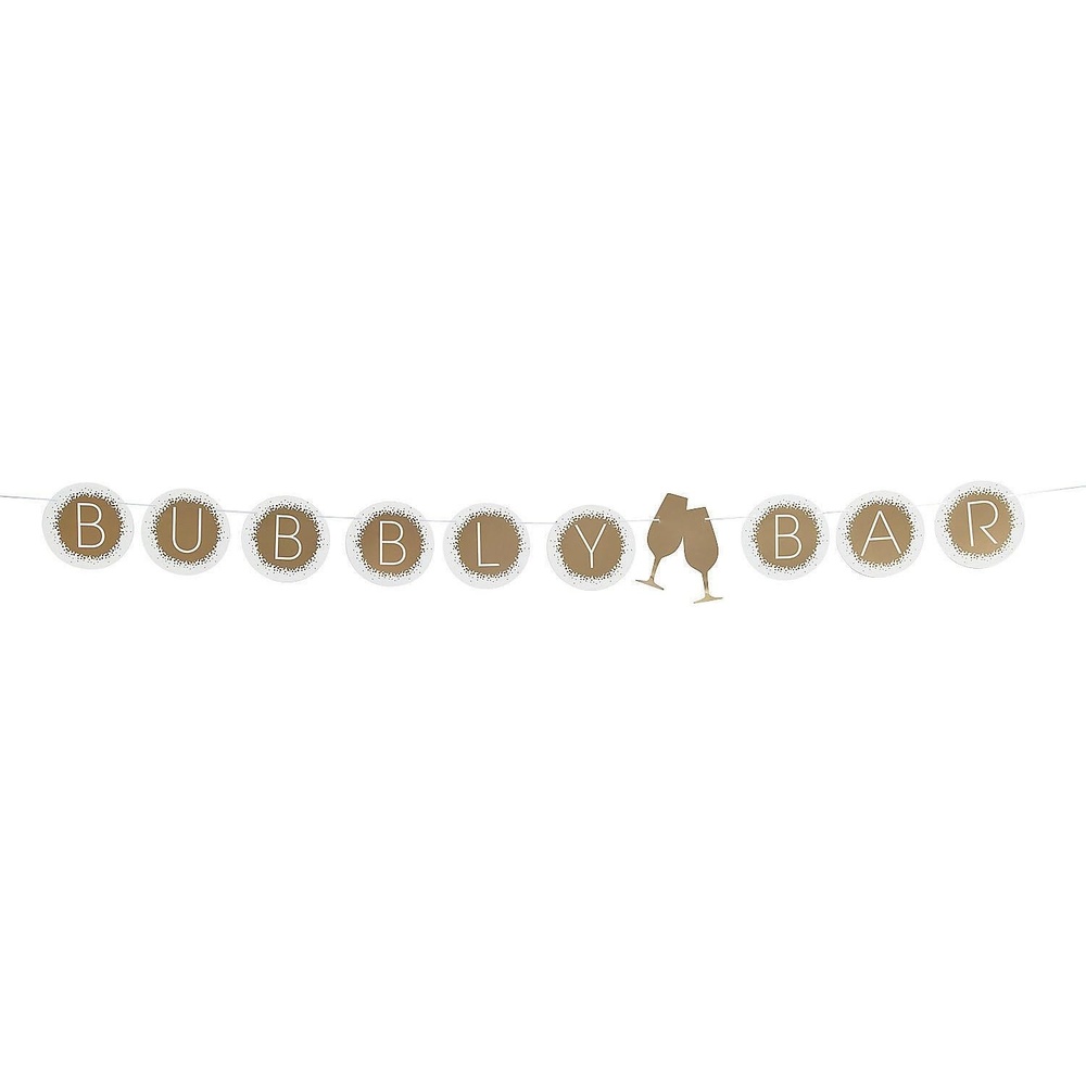 image:imageFun Express  Glitter Bubbly Bar Garland for New Years  Party Decor  Hanging Decor  Garland  New Years  1 Piece