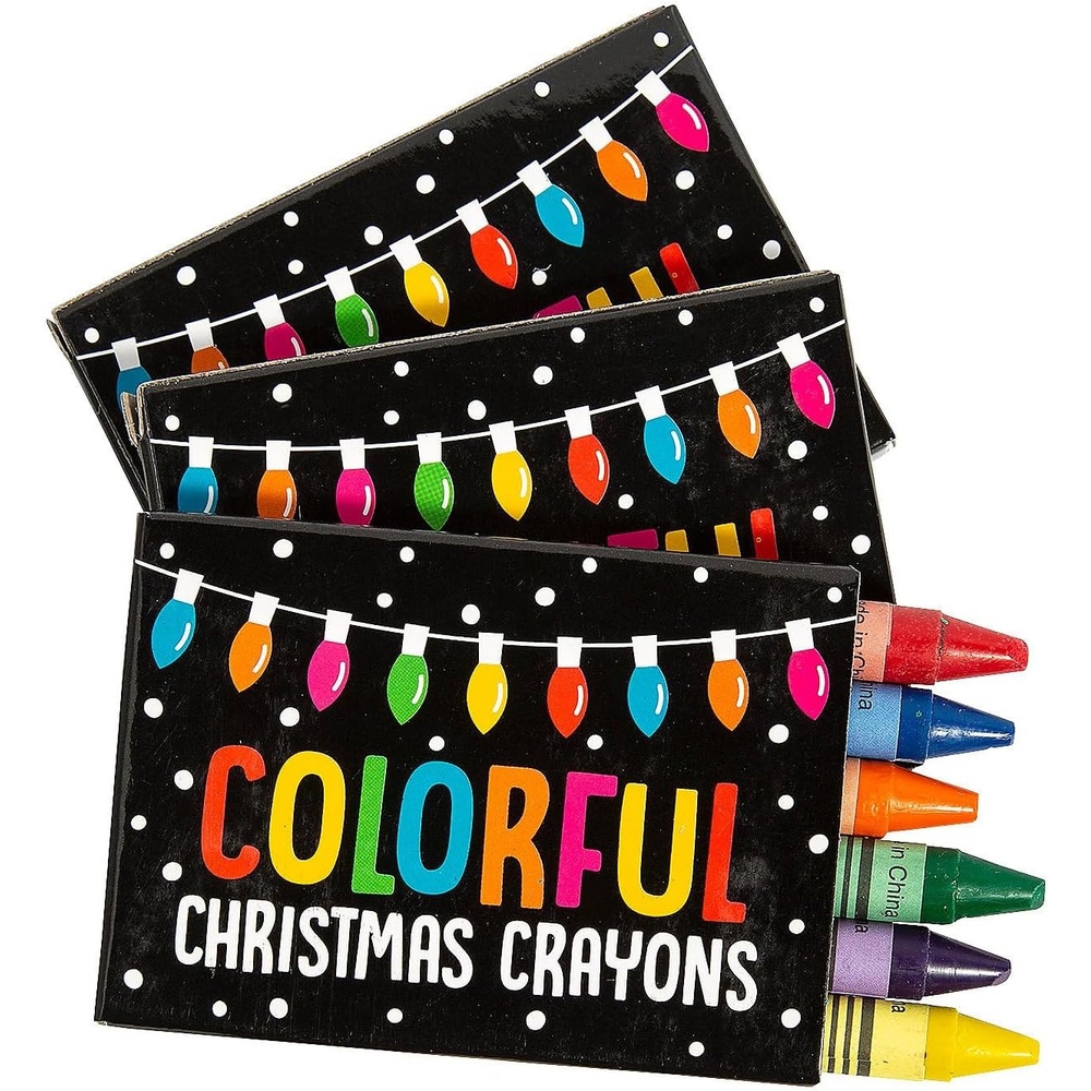 image:imageFun Express 6Color Christmas Lights Christmas Crayons 24 Boxes