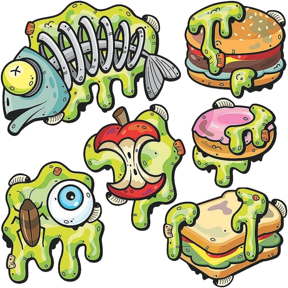 image:imageJumbo Gross Slime Cutouts Party Decor 6 Pieces