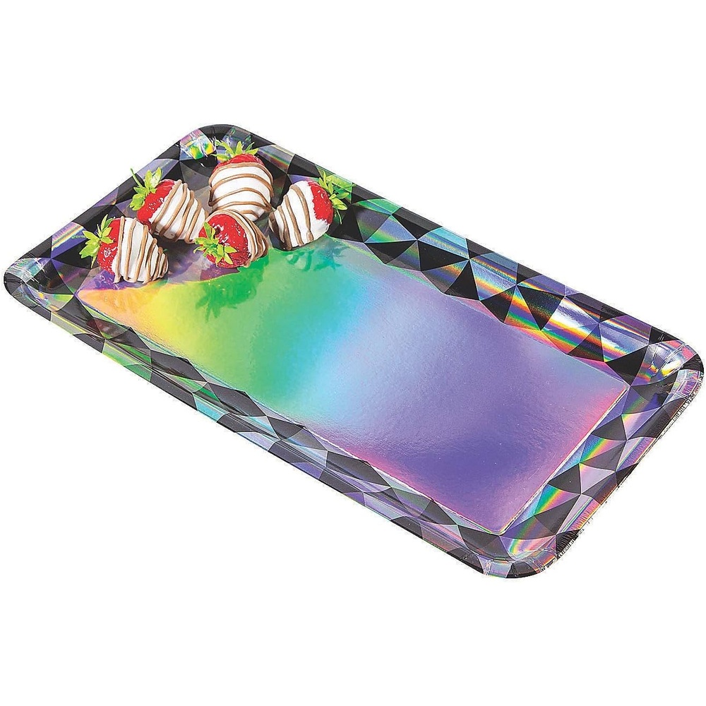 image:imageNYE Diamond Rectangle Serving Tray  Party Supplies  3 Pieces