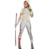 Women’s Rhinestone Rey Tan Polyester Costume T-Shirt (Medium) – 1 Pc – Perfect for Themed Parties