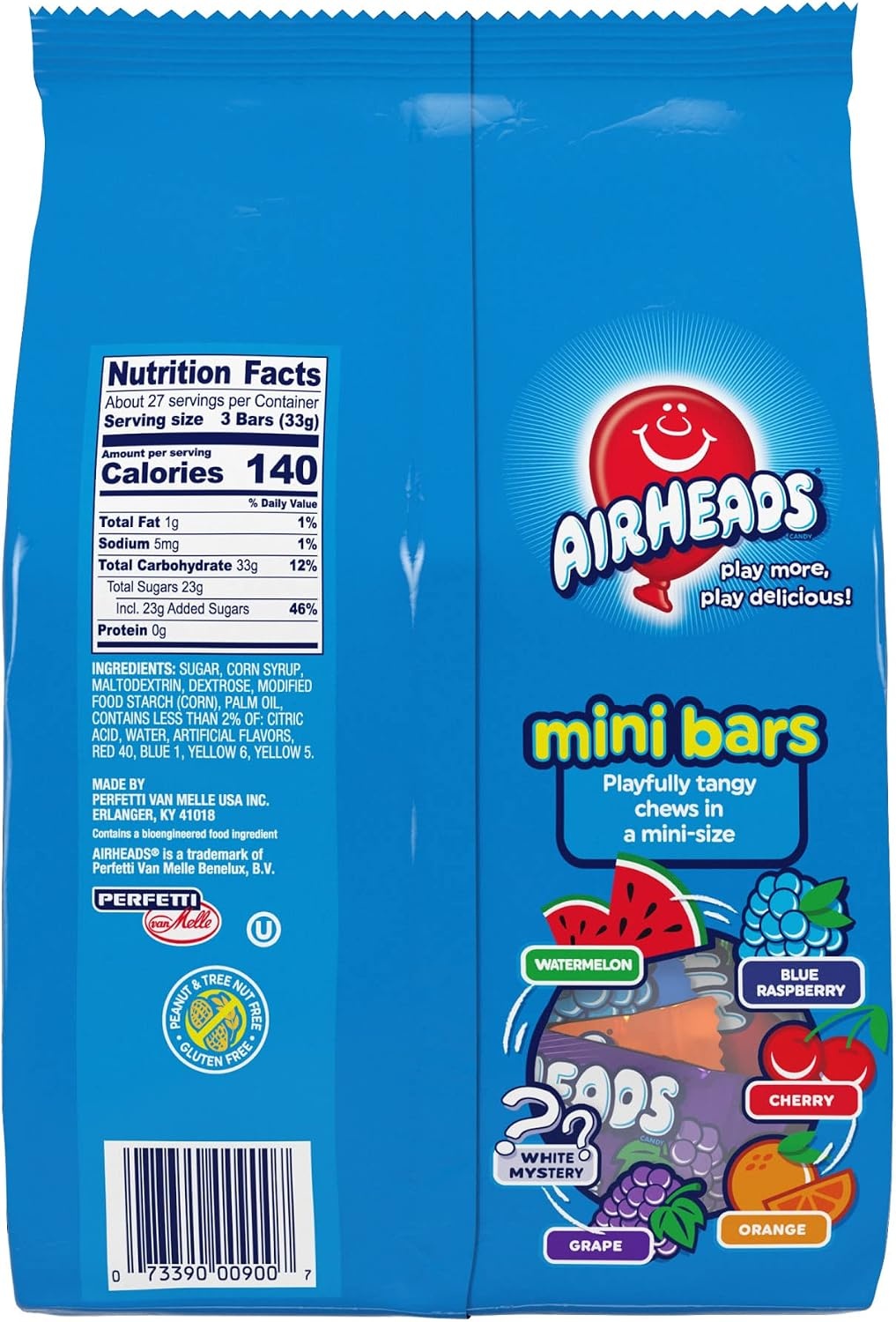 image:imageAir Heads Mini Bars 80 pieces Bulk Soft amp Chewy Candy