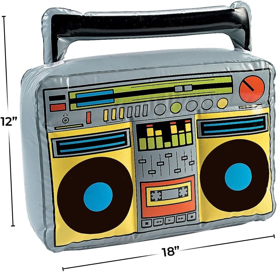 image:imageFun Express Inflatable Boom Box Toys Inflates Inflatable Decor 1 Piece