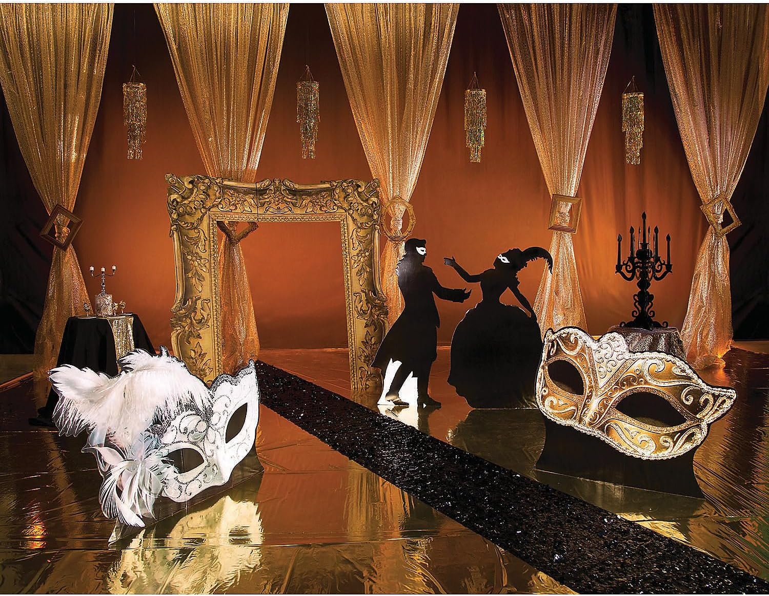 image:imageFun Express Masquerade Ball Mask Stand Up 2 Party Decor Large Decor Floor Stand Ups 1 Piece