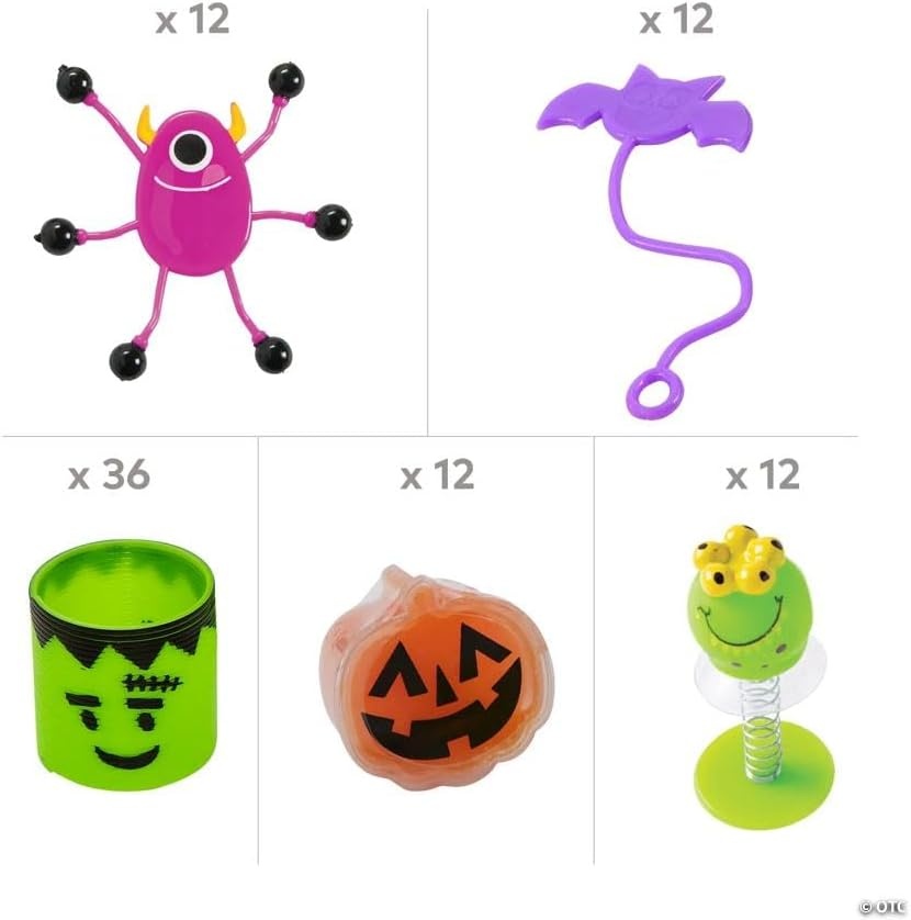 image:imageFun Express 1 14 2 12 Bulk 84 Pieces Value Halloween Icon Toy Assortment Kit