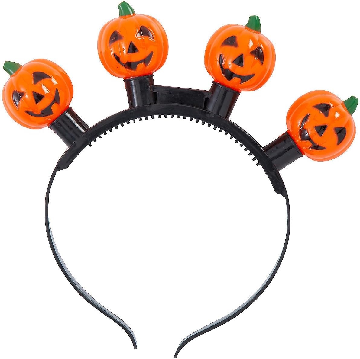 image:imageFun Express Halloween JackoLantern LightUp Head Boppers 6 Pc