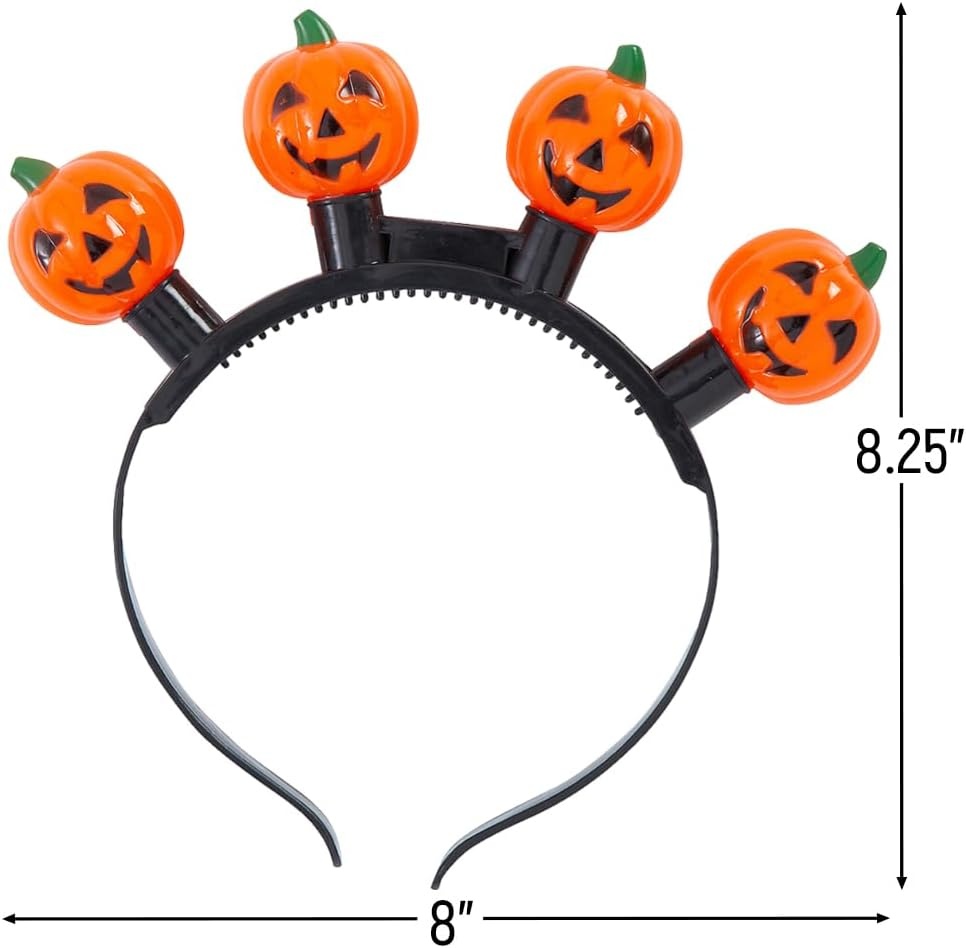 image:imageFun Express Halloween JackoLantern LightUp Head Boppers 6 Pc