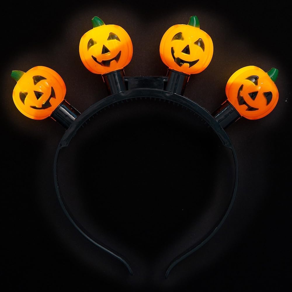 image:imageFun Express Halloween JackoLantern LightUp Head Boppers 6 Pc