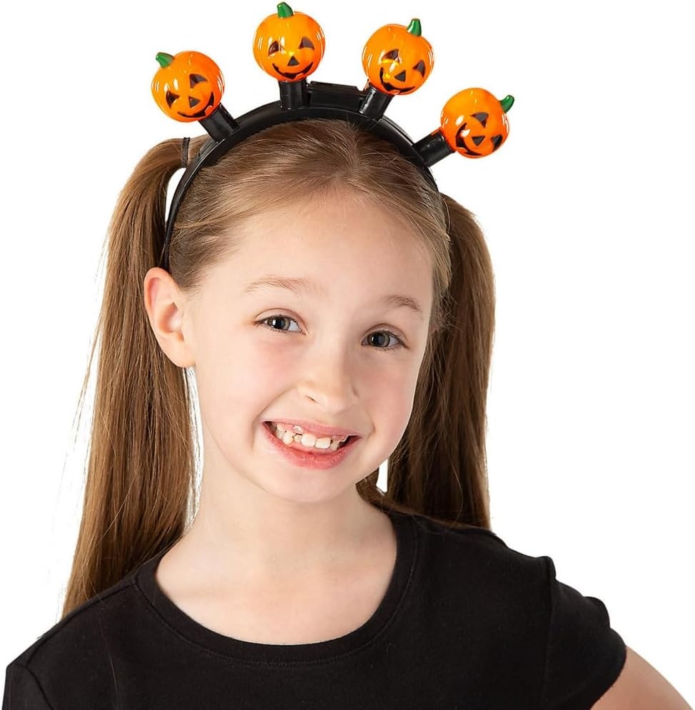 image:imageFun Express Halloween JackoLantern LightUp Head Boppers 6 Pc